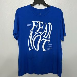 Graphic Men’s XLarge T-shirt “Fear Not”